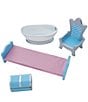 Color:White/Ice Blue - Image 3 - Dreamland Castle Play Vanity & Accessories Set