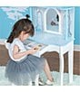 Color:White/Ice Blue - Image 4 - Dreamland Castle Play Vanity & Accessories Set
