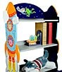 Color:Multi - Image 2 - Fantasy Fields Wooden Outer Space Bookshelf with Drawer