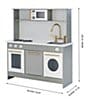 Color:Grey/White - Image 4 - Little Chef Berlin Modern Play Kitchen