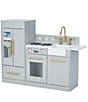 Color:Silver Grey/Gold - Image 1 - Little Chef Chelsea Modern Play Kitchen