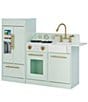 Color:Mint/Gold - Image 1 - Little Chef Chelsea Modern Play Kitchen