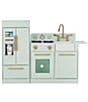 Color:Mint/Gold - Image 2 - Little Chef Charlotte 2-Piece Modular Wooden Play Kitchen