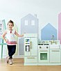 Color:Mint/Gold - Image 3 - Little Chef Chelsea Modern Play Kitchen