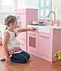 Teamson Kids Little Chef Charlotte 2-Piece Modular Wooden Play Kitchen, Color:Pink/Gold - Image 4