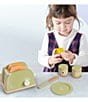Color:Green - Image 3 - Little Chef Frankfort Wooden Toaster 11-Piece Set