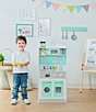 Color:Mint/Grey - Image 3 - Little Chef Madrid Classic Play Kitchen