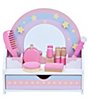 Color:Pink Multi - Image 2 - Little Dreamer Tabletop Vanity & 9-Piece Accessory Set