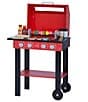 Color:Red - Image 1 - Little Helper Backyard BBQ Grill Playset with 26 Cooking Accessories