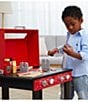 Color:Red - Image 4 - Little Helper Backyard BBQ Grill Playset with 26 Cooking Accessories