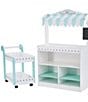 Color:White/Blue - Image 1 - My Dream Bakery Shop Treat Stand, Dessert Cart & 18 Accessories Set