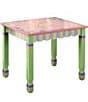 Color:Multi - Image 2 - Painted Wooden Magic Garden Table with 2 Chairs Set
