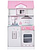 Color:Pink - Image 2 - Wonderland Ariel 2-In-1 Dollhouse & Play Kitchen