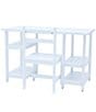 Color:White - Image 1 - Wooden Desk with Shelves & Chair 2-Piece Set