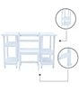 Color:White - Image 2 - Wooden Desk with Shelves & Chair 2-Piece Set