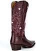 Tecovas Annie Wine Hearts Tall Western Boots - Image 2