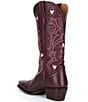 Tecovas Annie Wine Hearts Tall Western Boots - Image 3