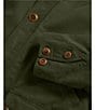 Tecovas Contrasting Collar Long Sleeve Canvas Barn Coat, Color:Pine - Image 4