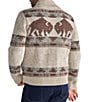 Tecovas Long Sleeve Bison Zip Sweater - Image 2