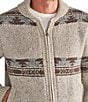 Tecovas Long Sleeve Bison Zip Sweater - Image 5