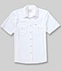 Tecovas Men's Performance Short Sleeve Western Pearl Snap Shirt - Image 1