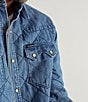 Men's Quilted Denim Shacket - Image 6