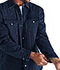 Tecovas Quilted Herringbone Shacket Indigo Jacket - Image 3