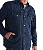 Tecovas Quilted Herringbone Shacket Indigo Jacket - Image 4