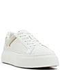 Color:Tumbled White - Image 1 - Adison Leather Platform Sneakers