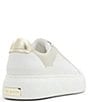 Color:Tumbled White - Image 3 - Adison Leather Platform Sneakers