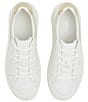 Color:Tumbled White - Image 6 - Adison Leather Platform Sneakers