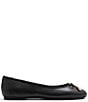 Color:Smooth Black - Image 2 - Ava Icon Leather Ballet Flats