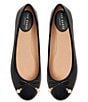Color:Smooth Black - Image 6 - Ava Icon Leather Ballet Flats
