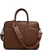 Color:Smooth Brown - Image 1 - Belgrave Leather Laptop Bag