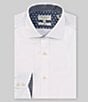 Color:White - Image 1 - Castell Slim Fit Stretch Spread Collar Solid Dress Shirt