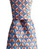 Color:Orange - Image 1 - Desmond Neat Pattern 3 1/4#double; Silk Tie