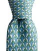 Color:Green - Image 1 - Desmond Neat Pattern 3 1/4#double; Silk Tie