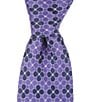 Color:Purple - Image 1 - Dubey Neat Pattern 3 1/4#double; Silk Tie