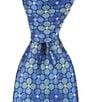 Color:Green/Blue - Image 1 - Dubey Neat Pattern 3 1/4#double; Silk Tie
