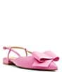 Color:Bright Pink - Image 1 - Emma Satin Slingback Flats
