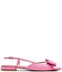 Color:Bright Pink - Image 2 - Emma Satin Slingback Flats
