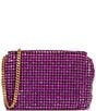 Color:Purple - Image 2 - Glitter Crystal Mini Crossbody Bag