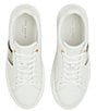 Color:Gold - Image 6 - Lornie Leather Platform Sneakers