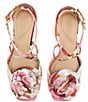 Color:Bright Multi - Image 5 - Maddy Rose Satin Floral Dress Sandals