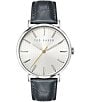 Color:Grey - Image 1 - Men's Phylipa 3-Hand Grey Strap Watch