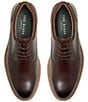 Color:Smooth Brown - Image 6 - Men's Swanley Plain Toe Derby Oxfords