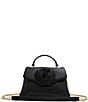 Color:Black - Image 1 - Poppy Rose Top Handle Crossbody Bag