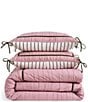 Ted Baker London Ruched Hotel Reversible Comforter Mini Set, Color:Mauve - Image 3