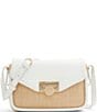 Ted Baker London Sadie Straw Mini Crossbody Bag, Color:Raffia White - Image 1