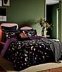 Color:Black/Multi - Image 1 - Scattered Floral Printed Comforter Mini Set